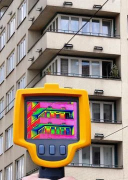 Heat Loss Detection 库存照片