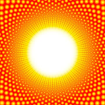 Heat Pattern Blazing Glowing Center Stock Illustration