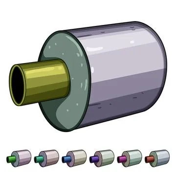 Heat pipe insulation cartoon vector graphic Stock Illustration