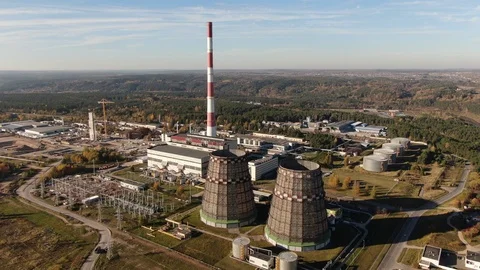 Heat power plant Stock Footage 101090847