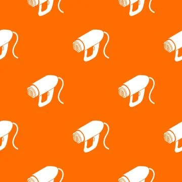 Heat power tool pattern vector orange Stock Illustration