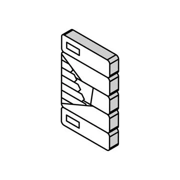 Heat pump energy efficient isometric icon vector illustration Stock Illustration