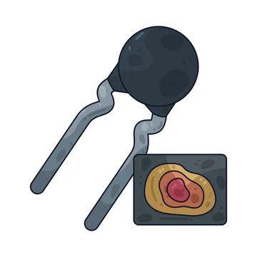 Heat sensor illustration Stock Illustration