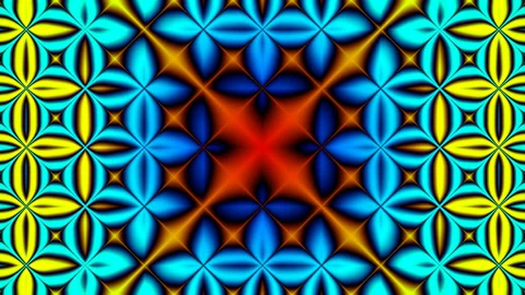 Heat Spreading Dynamics Grid of Funky Interesting Squares Stock-Footage 139713865
