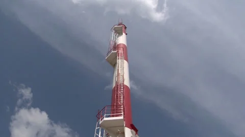 Heat station chimney Video stock 37163537