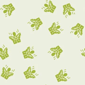 Heat therapy glyph seamless pattern Illustrazione stock