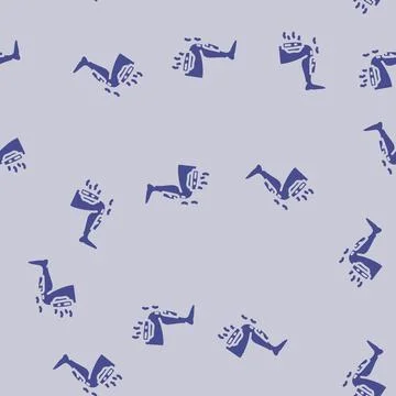 Heat therapy glyph vector seamless pattern Stock Illustration