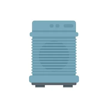 Heat ventilation icon flat isolated vector Stock Illustration