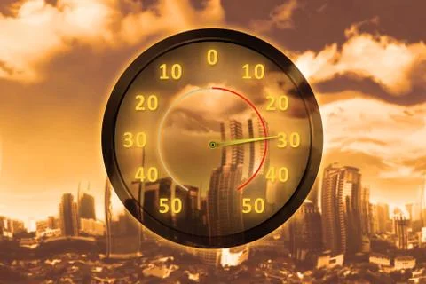 Heat wave concept Stock Illustration