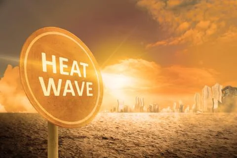 Heat wave concept Stock Illustration