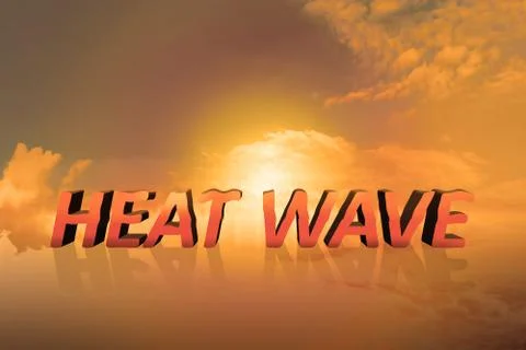 Heat wave concept Stock Illustration