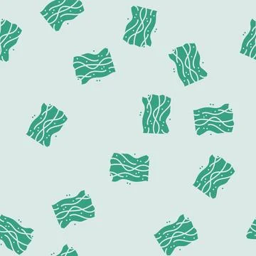 Heat wave glyph seamless pattern Stock Illustration