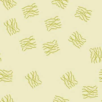 Heat wave line seamless pattern Stock Illustration