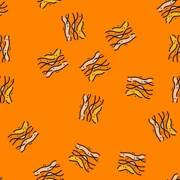 Heat wave vector seamless pattern Illustrazione stock