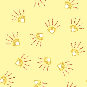 Heat wave vector seamless pattern Stock Illustration