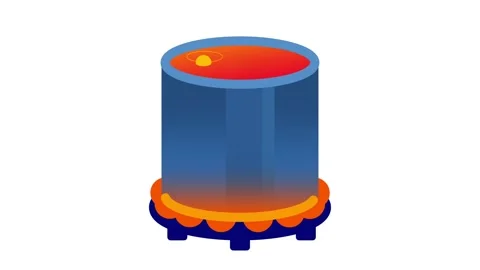 Heated Container Animation Stock Footage 335667793