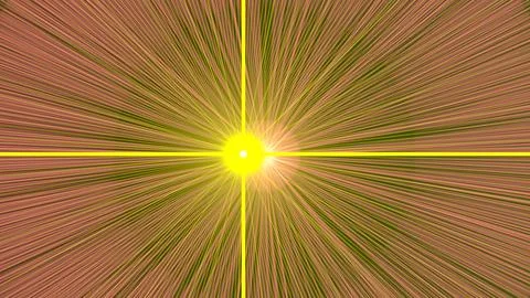Heated Flare Light Rays Stock Illustration