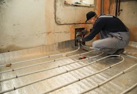 Heated floor Stock Photos