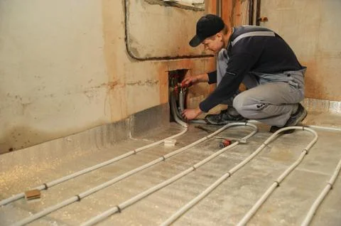 Heated floor Stock Photos