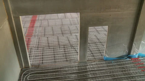 Heated floor, screed heating Stock-Footage 29185071