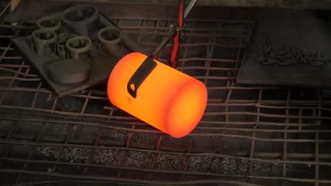 Heated part Stock Footage 281067041