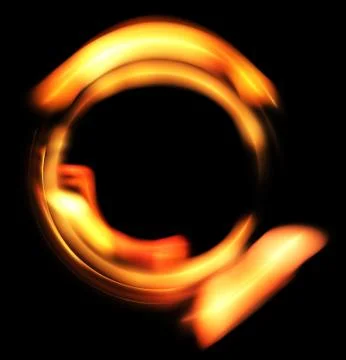 Heated ring Stock Illustration