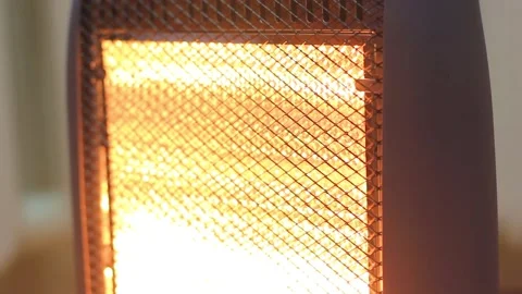 Heater, fireplace with flames of fire close-up Stock Footage 220125850