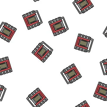 Heater portable vector seamless pattern Stock Illustration