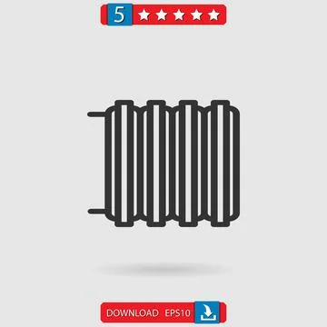 Heater vector icon Stock Illustration