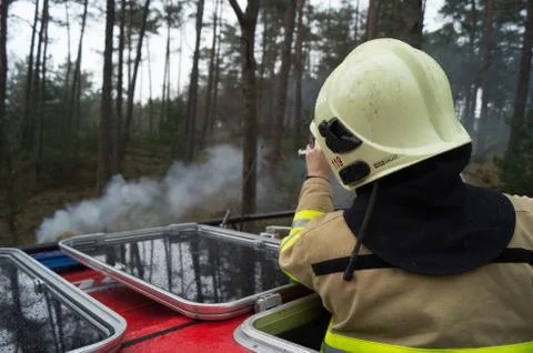 Heath fire Stock Photos