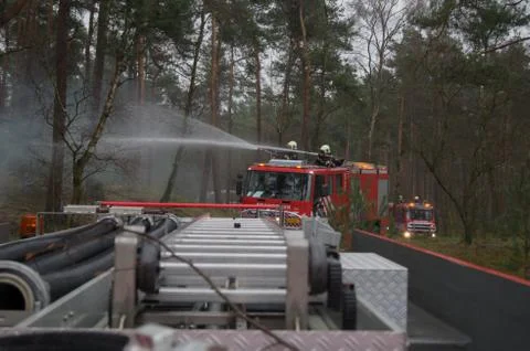 Heath fire Stock Photos