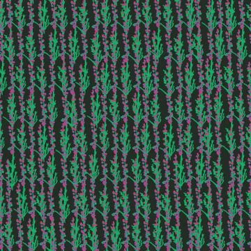 Heath flowers seamless vector pattern Stock Illustration