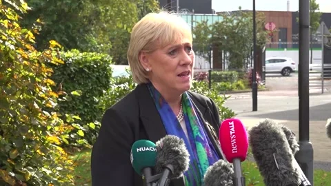 Heather Humphreys says it is a difficult day for Fianna Fáil after Jim Gavin's  Stock Footage 318482849