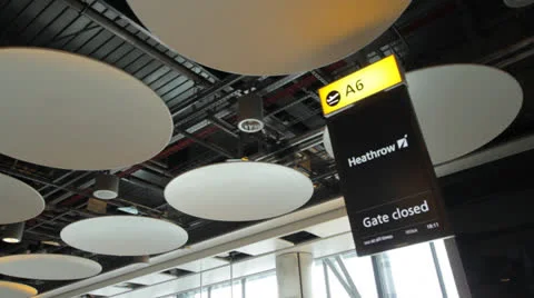 Heathrow (2 different takes) Stock Footage 23721658