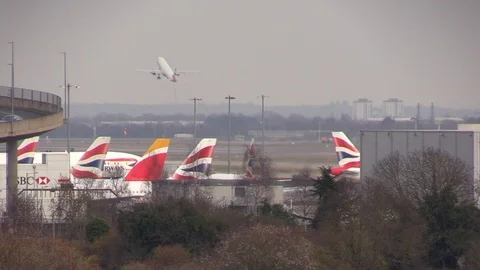 Heathrow Airport 스톡 동영상 87014647