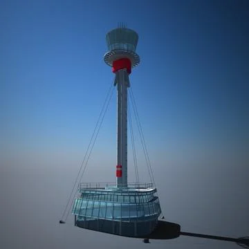 Heathrow control tower 3D Model