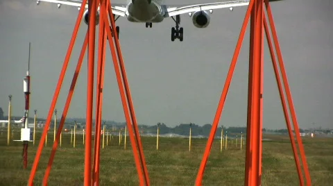 Heathrow Plane Landing Stock Footage 456918