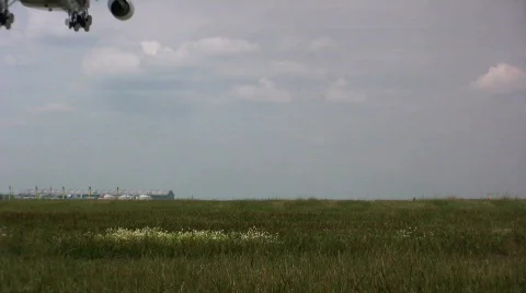 Heathrow Plane Landing Stock Footage 457038