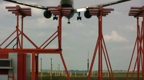 Heathrow Plane Landing Stock Footage 457152