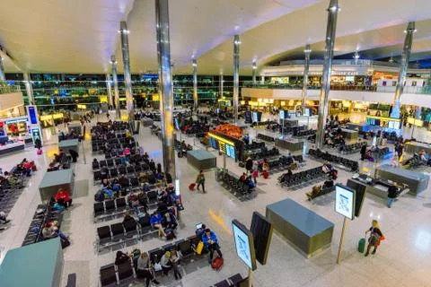 Heathrow terminal two interior Stock Photos