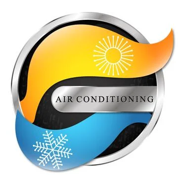 Heating and cooling arrows symbol for air conditioner Stock Illustration