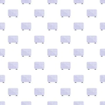 Heating appliance radiator repeating pattern on white background Stock Illustration