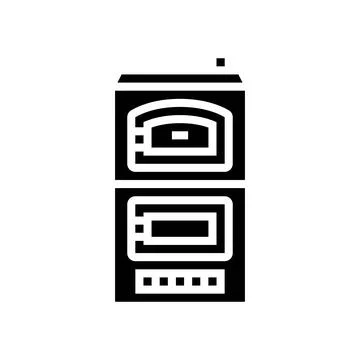 Heating biomass glyph icon vector illustration Stockillustratie