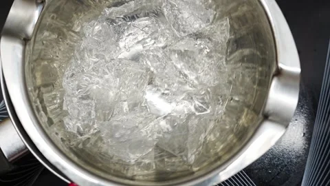 Heating candle gel in a water bath for candle making Stock Footage 304362875