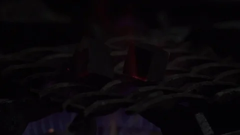 Heating coals for hookah in the kitchen closeup, slow motion Video stock 73620265