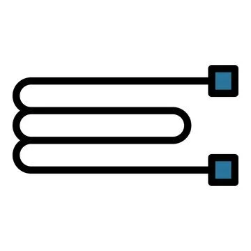 Heating control icon vector flat Illustrazione stock