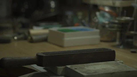 Heating in a crucible Stock Footage 253307422