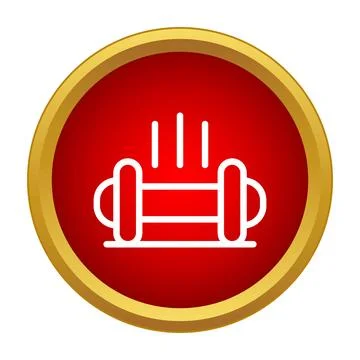 Heating element industrial coil icon outline style Stock Illustration