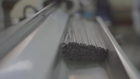 Heating Element Wire Production - Industrial Heat Exchanger Manufacturing Vídeos de archivo 330493506