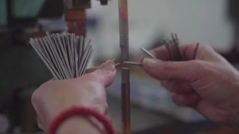 Heating Element Wire Production - Industrial Heat Exchanger Manufacturing Video stock 330493554